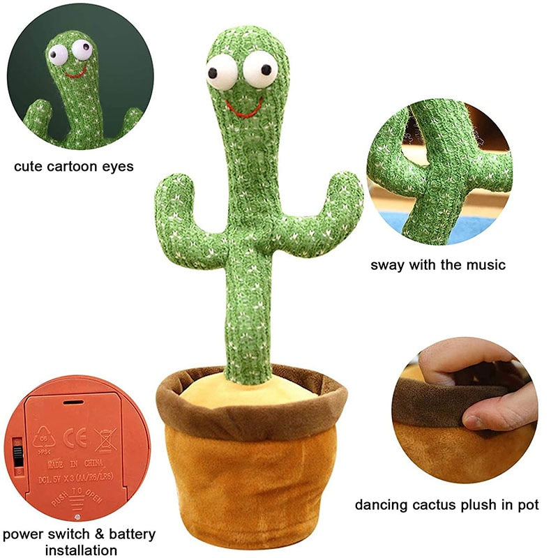 Dancing Cactus Electron Soft Plush Doll