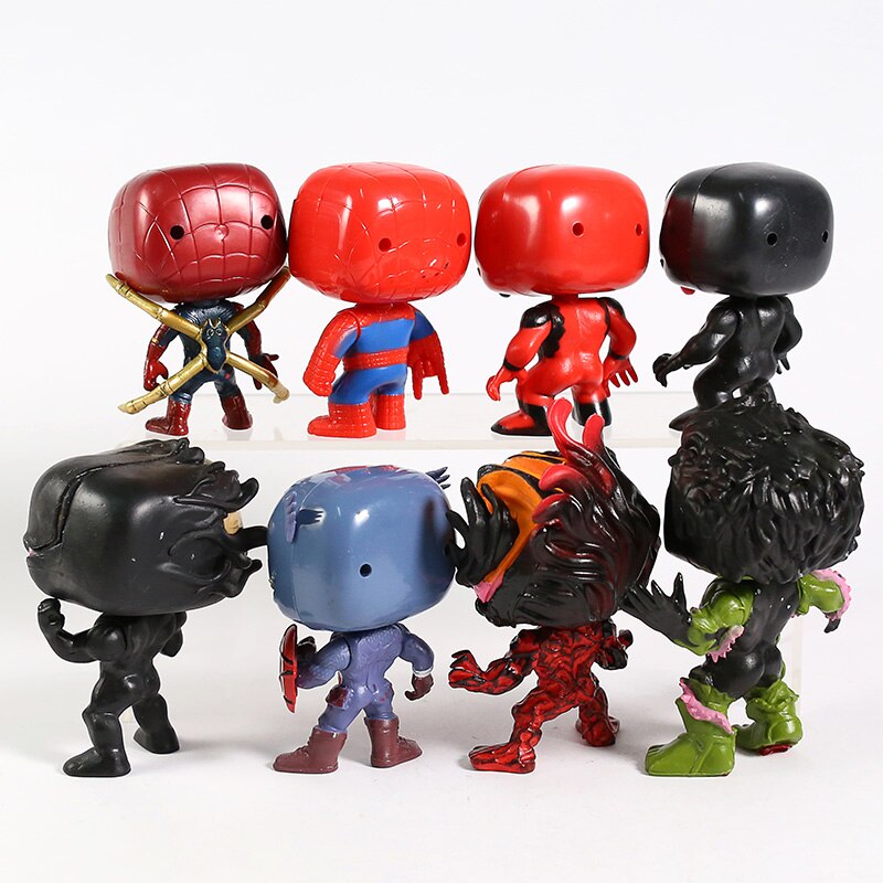 Venom Iron Spider Hulk Captain America Figures