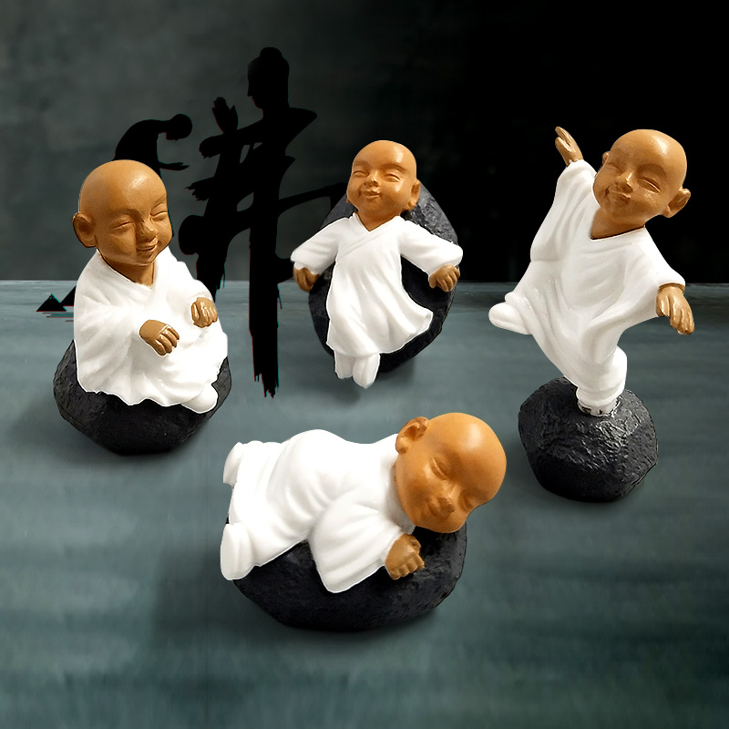 Chinese Feng Shui Wealth Monk Figurine