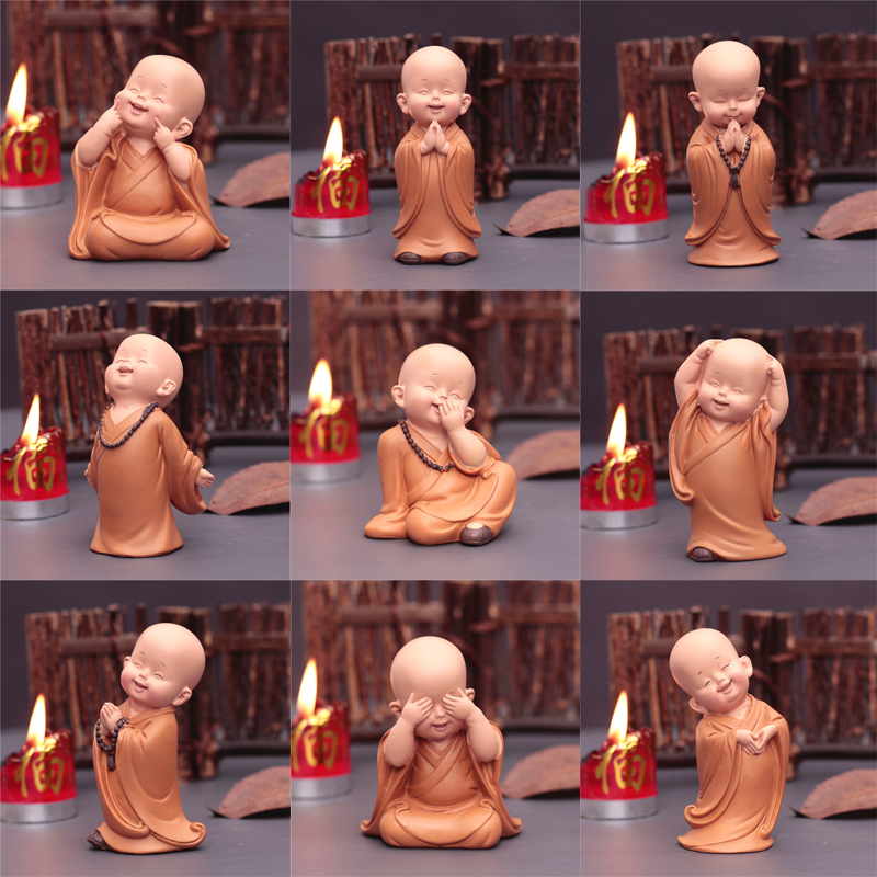 Mini Small Monk Figure Crafts