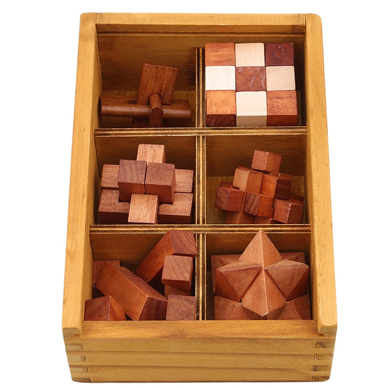 Wooden Kong Ming Lock Puzzles