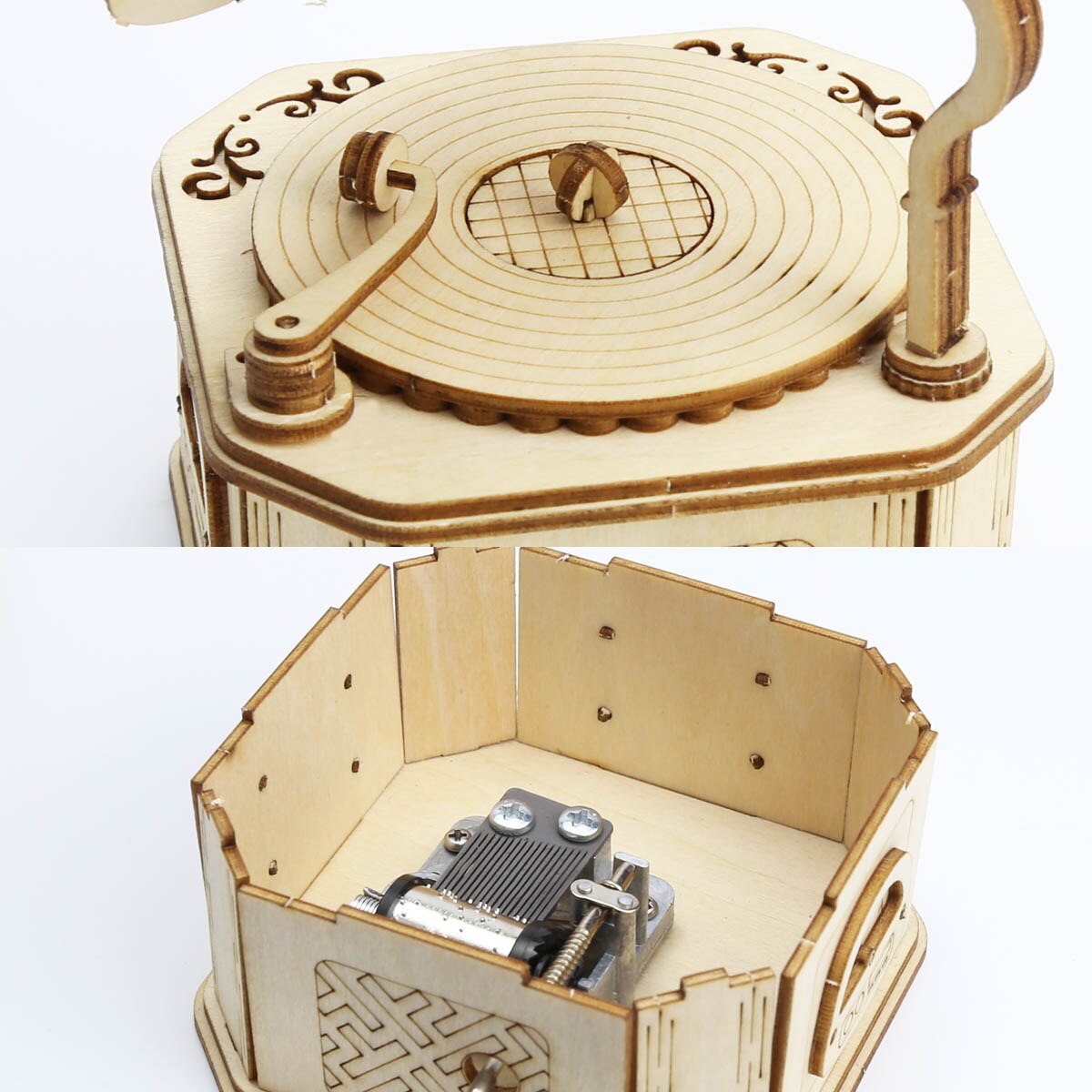 Phonograph Wooden Mechanism Puzzle