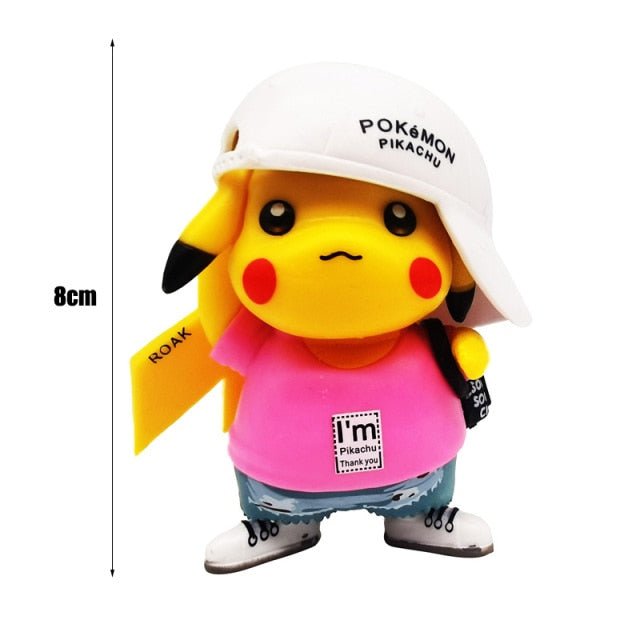 Pokemon Wearing Hat Pikachu Model Toy