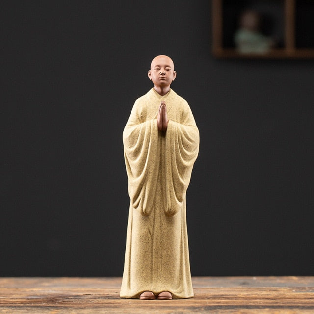 Zen Monk Buddha Statues Home Decor
