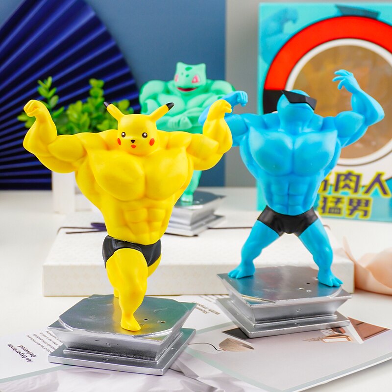 Pokemon Pet Pikachu Muscle Figures