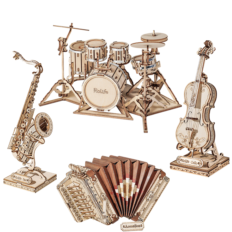Saxophone Drum kit Accordion Cello